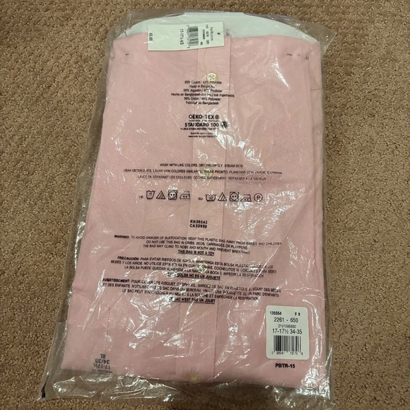 Arrow Van Heusen Regular Long Sleeve Button Down Size 17-17 1/2 34/35 New! - Picture 7 of 10